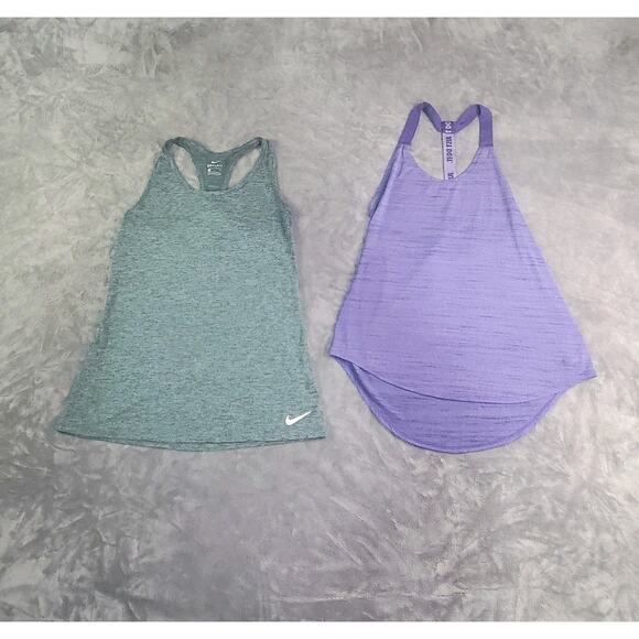Nike Tops - Lot of 2 Nike Athletic Tank Top Sz S Workout Running Yoga Gray Purple C28-2